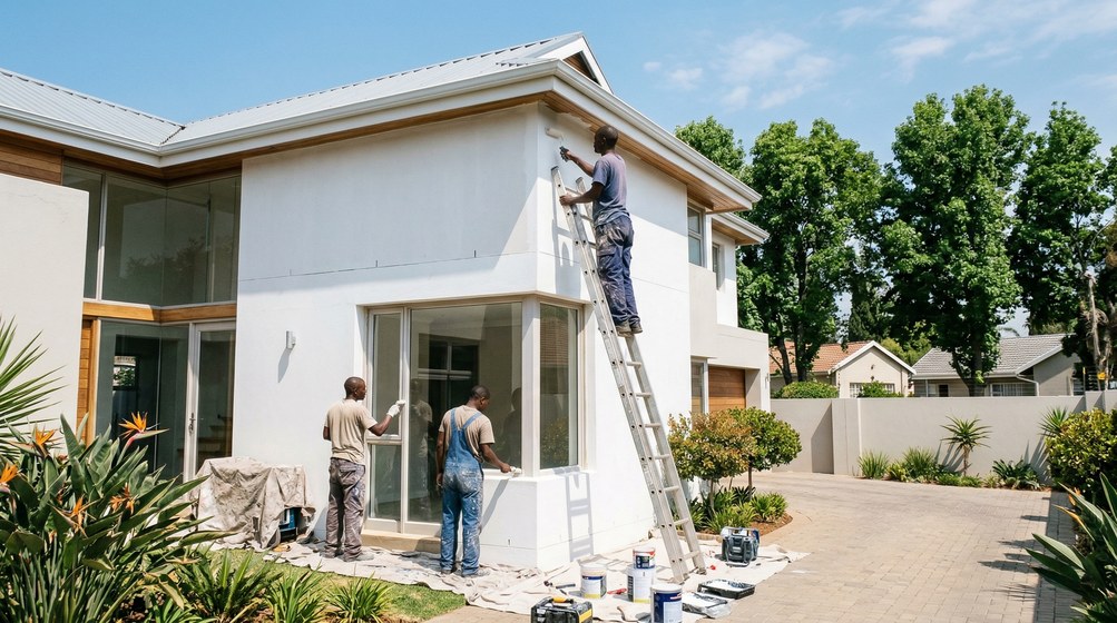 Professional painters working in Big Bay, Cape Town West Coast