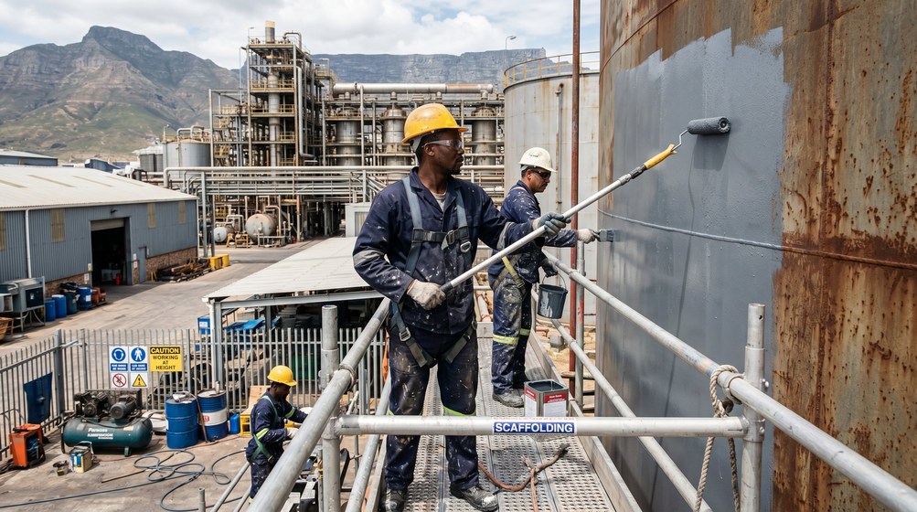 Professional factory painting contractors in Langebaan - industrial coating specialists